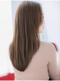 関内/髪質改善/パールベージュ×縮毛矯正タイトストレートf