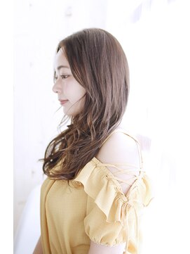 シュシュット(chouchoute) 韓国ボブレイヤーロンググレーベージュ黒髪質改善前髪パーマ/210