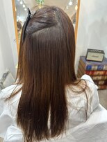 プシュケ(PSYCHE) 髪質改善酸性ストレートブラウンカラーツヤ感