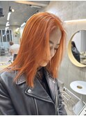 オレンジカラー　レイヤースタイル