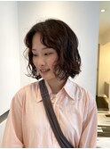 カールでラフに動くボブスタイル 10代/20代