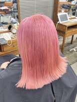 アジールヘア 北千住駅西口店(agir hair) 暖色系ハイトーンペールピンクカラー 北千住
