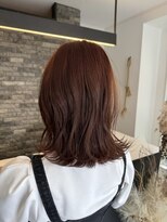 ディア(Dia) ピンクブラウン☆韓国風ゆる巻きミディアムスタイル☆