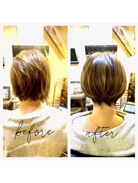 アックスピュア(axe pure) 後ろ姿も美人なショートスタイル