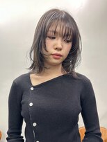 ニール 名古屋 伏見 丸の内(NEELU)&nbsp;【Neelu_misa】レイヤーボブ グレーアッシュ