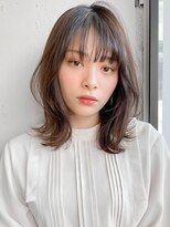 アグノス 青山(Agnos) 小顔 似合わせカット メルティーカラー ウェーブミディアム