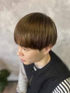 フランキー(FRANKY) ツーブロマッシュ＋ミルクティーカラー