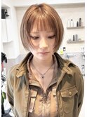 【RAFTEL 鴨井】顔まわりレイヤー×ミルクティーブラウン