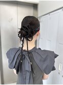 long  hair arrange