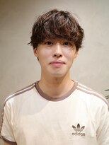 キュー(Cue_)&nbsp;ニュアンスマッシュパーマメンズ小顔カット（表参道原宿）