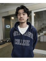 メンズレコ 渋谷(MEN'S LECO)&nbsp;メンズパーマセンターパート