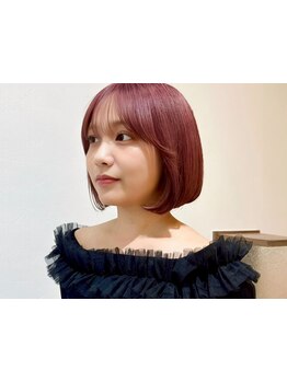 ブリーチ、ダブルカラーで透明感×垢抜けスタイル