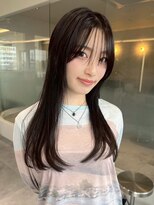 ビビバイベル(BiVi by BHEL)&nbsp;桑名ロングレイヤーカットハッシュカット透明感カラー重めロング