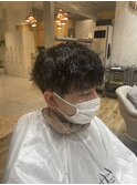 メンズショートマッシュパーマ ＊佐藤 空