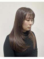 ヘアースタジオ ゼン カロン(Hair studio Zen kalon) ミルクティーブロンド×ワンホンレイヤー20代30代40代50代