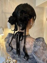ラヴィズム 栄店(LUVISM)&nbsp;栄/矢場町/ヘアアレンジ /お呼ばれヘア/ツインお団子ヘア