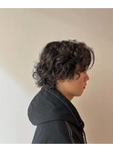 men's short bob perm