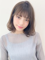 トゥーナ 表参道(tona)&nbsp;ミディアムレイヤー、外ハネボブ、グレージュ、脱白髪染め☆