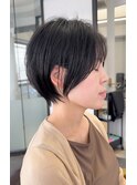 別府ショートボブ顔周りレイヤーカット髪質改善カラー