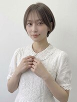 ウィールールピヴォクロス(WE RULE pivot cross)&nbsp;20代30代40代50代/大人可愛い丸みショートボブ/オリーブベージュ