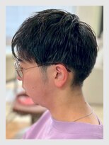 クリアオム 春日部(CLEAR homme) メンズ ツーブロック 爽やかビジネスショート 黒髪
