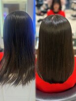 パーマ落としラボ アピッシュ 銀座(apish) パーマ落とし パーマ戻し さらさら ツヤ髪 自然なストレート