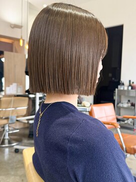 ヘア アンド スパ エジェリ プリム(hair&spa egerie prime) 【恵比寿】小顔切りっぱなしボブ/30代/40代/50代