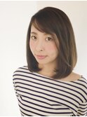 内巻きワンレンボブ