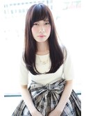 縮毛矯正でお手入れ簡単ストレートロング