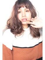 ヘアサロンエムフィス 池袋東口(HAIR SALON M Fe's)&nbsp;【♪Fes店♪】とろみベージュｘショートバング