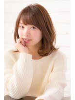 斜め前髪×ナチュラル」パーマで可愛く【Ａｉｎａ伊藤彩】