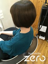 ヘアメイクゼロ 坂戸駅前店(hairmake zero)&nbsp;ナチュラルブラウン　ふんわりボブ