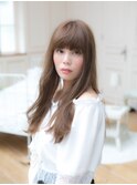 厚めバングゆるふわレディ