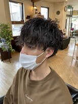 ラズリーヘアー(LAZLY HAIR) マッシュ×ツイストスパイラルパーマ