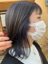 オール 西大寺店(oar) inner color / インナーカラー△ネイビーブルー