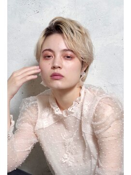 クシュ 所沢東口店(kusyu...) ビタミンカラー×短め前髪×パンク×グランマッシュ×バイカラー