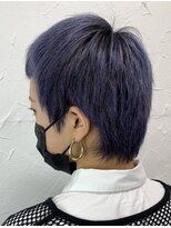 プライズ 表参道原宿店(prize)&nbsp;ブルーラベンダーベリーショートイルミナカラーケアブリーチ