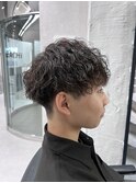 波巻きパーマ/メンズ/マッシュ/ツイスパ/ツーブロック