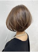前下がりグラデーションボブも3D Curvesでモテフォルム立体髪へ