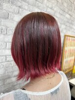 アース 大分セントポルタ店(HAIR&MAKE EARTH)&nbsp;外ハネボブ×グラデーションデザイン