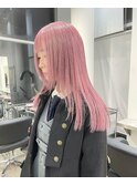 ケアブリーチ×ハイトーン×ペールピンク(表参道)