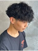 波巻きスパイラルパーマツイストスパイラルパーマシャドウパーマ