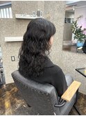 黒髪パーマ
