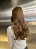 暗髪/ツヤ髪/韓国/レイヤーカット/前髪カット/トリートメント/栄