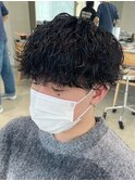 大名波巻きパーマツイストスパイラルパーマッシュウルフカット