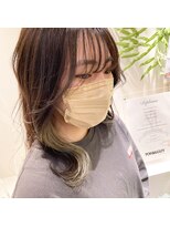 ニューヨークニューヨーク 垂水店(NYNY)&nbsp;インナーカラーｘイヤリングカラーｘフェイスフレーミング