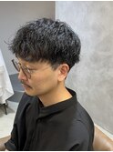 大人ツイストパーマ