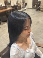 シエル 福山駅前店(CIEL)&nbsp;透け感ブルーブラック/20代/30代/40代/50代/髪質改善