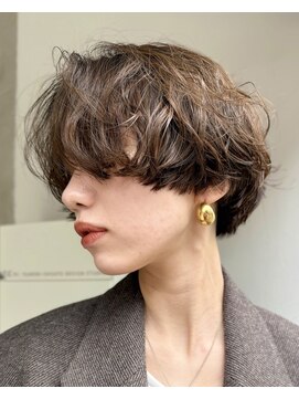 ナループロアオハナ(Nalu pu loa ohana) ショートパーマミニボブパーマボブパーマハンサムショートパーマ