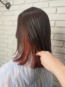 レーベン(Leben) #オレンジ #イルミナカラー #インナーカラー